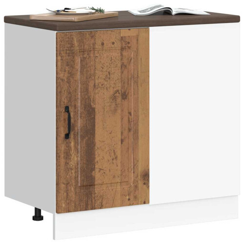 Berkfield Kitchen Base Cabinet Kalmar Old Wood Engineered Wood 2