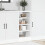 Berkfield Bottom Cabinet Riga White 40x44.5x81.5 cm Engineered Wood 3