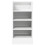Berkfield Bottom Cabinet Riga White 40x44.5x81.5 cm Engineered Wood 4