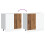 Berkfield Kitchen Base Cabinet Kalmar Old Wood Engineered Wood 8