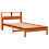 Berkfield Bookcase Bed without Mattress Wax Brown 75x190 cm Small Single Solid Wood Pine 3