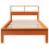 Berkfield Bookcase Bed without Mattress Wax Brown 75x190 cm Small Single Solid Wood Pine 4