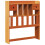 Berkfield Headboard with Storage Wax Brown 75 cm Solid Wood Pine 2
