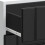 Berkfield Kitchen Base Cabinet "Lucca" Black Engineered Wood 9