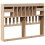 Berkfield Headboard with Storage 140 cm Solid Wood Pine 6