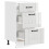 Berkfield Kitchen Base Cabinet "Lucca" High Gloss White Engineered Wood 5