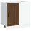 Berkfield Kitchen Base Cabinet Kalmar Brown Oak Engineered Wood 2