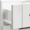 Berkfield Kitchen Base Cabinet "Lucca" High Gloss White Engineered Wood 9