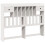 Berkfield Headboard with Storage White 160 cm Solid Wood Pine 2