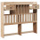 Berkfield Headboard with Storage 135 cm Solid Wood Pine 4