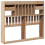 Berkfield Headboard with Storage 135 cm Solid Wood Pine 6
