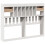 Berkfield Headboard with Storage White 160 cm Solid Wood Pine 6