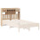 Berkfield Headboard with Storage 135 cm Solid Wood Pine 7