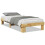 Berkfield Bed Frame without Mattress 75x190 cm Small Single Solid Wood Oak 2