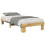Berkfield Bed Frame without Mattress 75x190 cm Small Single Solid Wood Oak 5