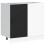 Berkfield Kitchen Base Cabinet Lyon Black Engineered Wood 2