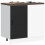 Berkfield Kitchen Base Cabinet Lyon Black Engineered Wood 3