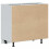Berkfield Kitchen Base Cabinet Lyon Black Engineered Wood 7