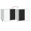 Berkfield Kitchen Base Cabinet Lyon Black Engineered Wood 8