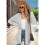 Long-Sleeved Knitted Cardigan Light Gray XL 6
