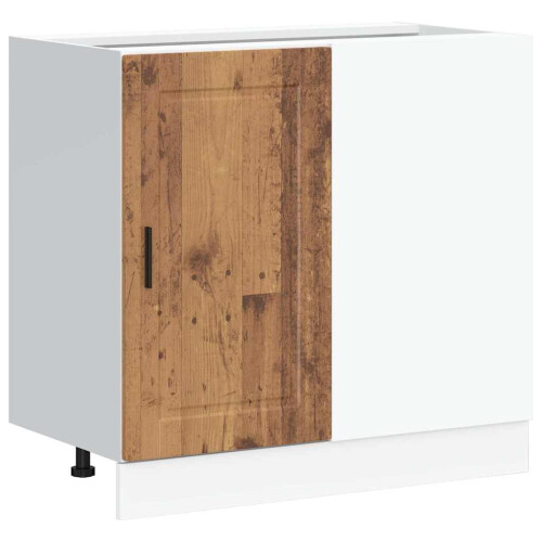 Berkfield Kitchen Base Cabinet Porto Old Wood Engineered Wood 1
