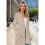 Long-Sleeved Knitted Cardigan Khaki S 2