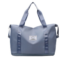 Large Waterproof Travel Duffle Bag with Shoe Compartment, Lightweight Gym Duffel for Women and Men