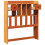 Berkfield Headboard with Storage Wax Brown 100 cm Solid Wood Pine 4