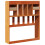Berkfield Headboard with Storage Wax Brown 100 cm Solid Wood Pine 6