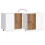 Berkfield Kitchen Base Cabinet Porto Old Wood Engineered Wood 8