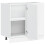 Berkfield Kitchen Base Cabinet Lyon White Engineered Wood 5
