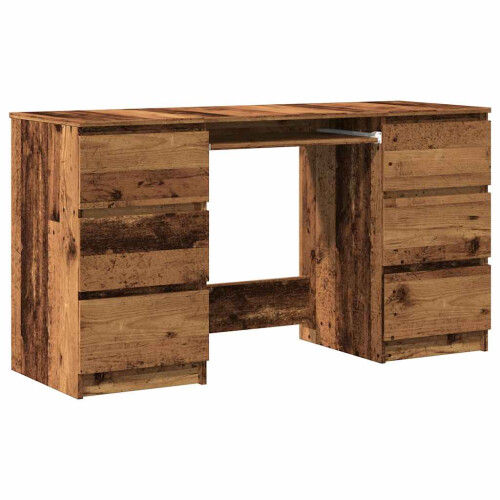 Berkfield Writing Desk Old Wood 140x50x77 cm Engineered Wood 1