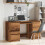 Berkfield Writing Desk Old Wood 140x50x77 cm Engineered Wood 3