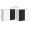 Berkfield Kitchen Base Cabinet "Porto" Black Engineered Wood 8