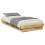 Berkfield Bed Frame Without Mattress 100x200 cm Solid Oak Wood 3