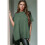 Women'S Loose Dropped Shoulder Short Sleeve Pullover Sweater Green M 3