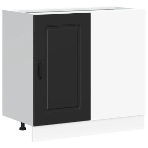 Berkfield Kitchen Base Cabinet "Kalmar" Black Engineered Wood 1