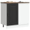 Berkfield Kitchen Base Cabinet "Kalmar" Black Engineered Wood 3