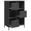 Berkfield Highboard Black 68x39x103.5 cm Steel 4