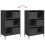 Berkfield Highboard Black 68x39x103.5 cm Steel 9