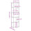 Berkfield Bookcase 5-Tier White 45x23.5x162.5 cm Engineered Wood 8