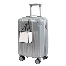 22 Inch Hard Shell Carry On Luggage Spinner Suitcase Grey with TSA Lock and Smooth Rolling Wheels