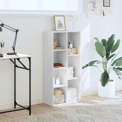 Berkfield Bookcase White 50x25x105 cm Engineered Wood 2