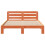Berkfield Bed Frame without Mattress Wax Brown 150x200 cm King Size Solid Wood Pine 4