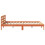 Berkfield Bed Frame without Mattress Wax Brown 150x200 cm King Size Solid Wood Pine 5
