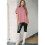 Women'S Loose Dropped Shoulder Short Sleeve Pullover Sweater  L 5