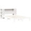 Berkfield Headboard with Storage White 150 cm Solid Wood Pine 7