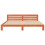 Berkfield Bed Frame without Mattress Wax Brown 200x200 cm Solid Wood Pine 4