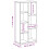 Berkfield Bookcase White 50x25x105 cm Engineered Wood 9