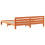 Berkfield Bed Frame without Mattress Wax Brown 200x200 cm Solid Wood Pine 6